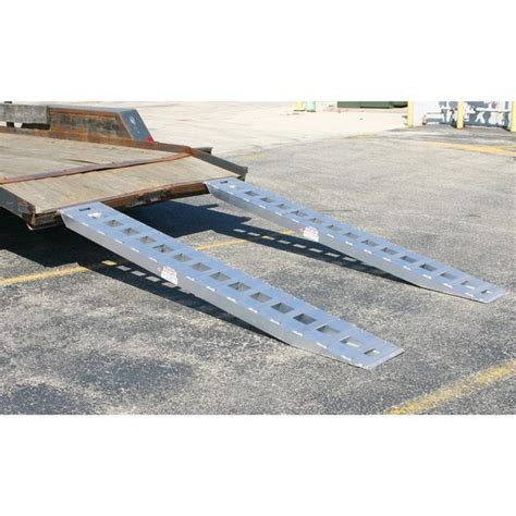 Aluminum Pin-On End Car Trailer Ramps - 120" L x 20" W | Discount Ramps