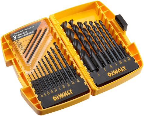 DEWALT DW1177 20-Piece Black-Oxide Metal Drill Bit Set , New, Free ...