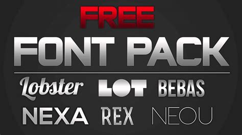 EPIC FREE FONT PACK! BY OfficialSimplex! - YouTube