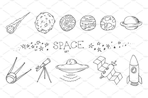 space doodle set | Space doodles, Space drawings, Doodle drawings