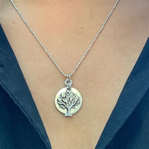 Personalised Sterling Silver Family Tree Necklace By Tales From The Earth