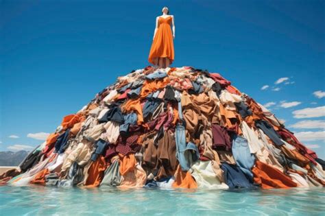 Premium AI Image | Fast fashion environmental impact