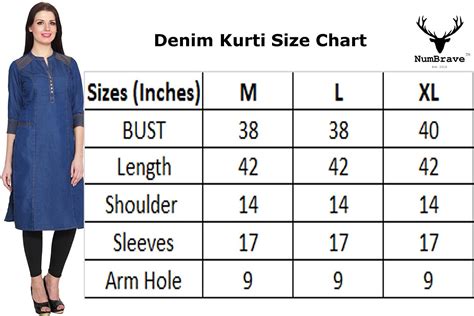 NumBrave 3/4 Sleeves Denim Kurti with 2 Pockets: Amazon.in: Clothing & Accessories (With images ...