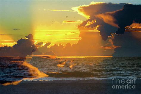 Green Ray Sunset Photograph by Thomas Carroll - Fine Art America