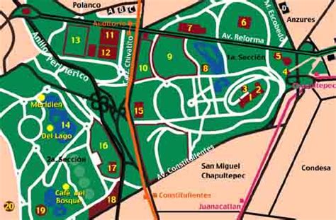 Chapultepec Park Map