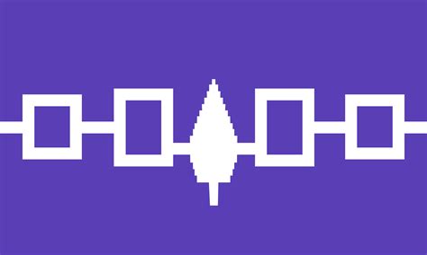 Flag of the Iroquois Confederacy, Hiawatha Belt : vexillology