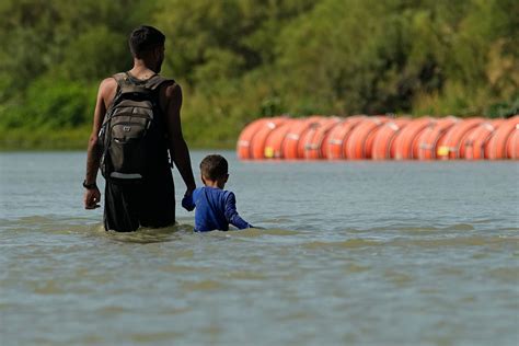 Federal appeals court orders Texas to remove floating border wall, citing ‘threat to human life ...