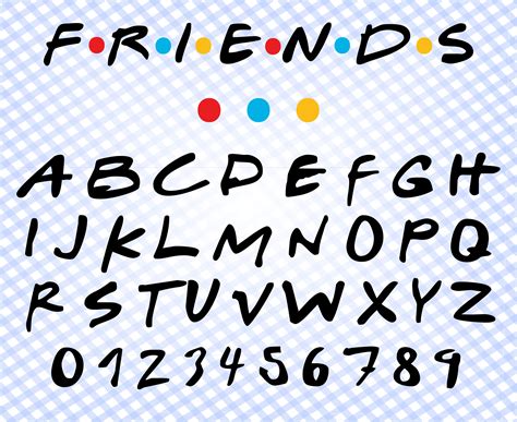 Friends Font Svg Friends Font Svg Files for Cricut & | Etsy Canada