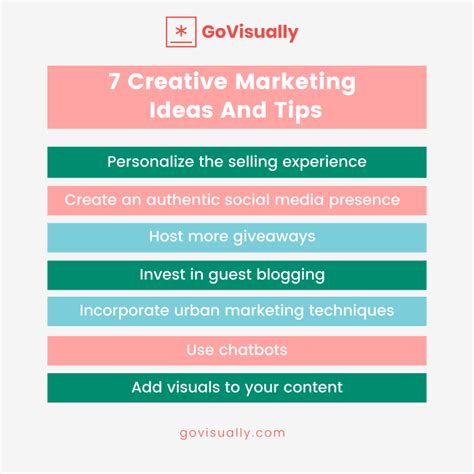 7 Creative Marketing Ideas and Tips to Boost Your Business - GoVisually