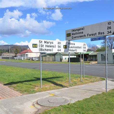 Fingal Roadside Camping - Free Camping Tasmania Map Guide