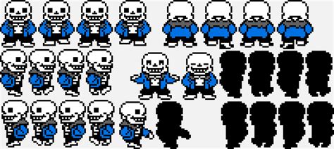 UnderTale - Sans sprite sheet(isaac) | Pixel Art Maker