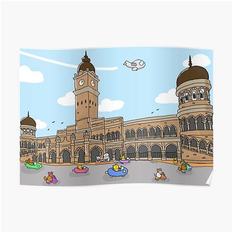 "Boboshi at Dataran Merdeka" Poster for Sale by najlaarzk | Redbubble