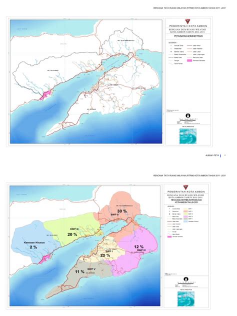 Peta - Peta RTRW Kota Ambon
