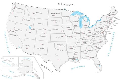 United States Map Capital