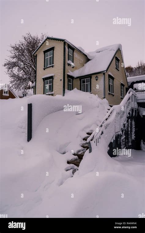 Winter in Akureyri Stock Photo - Alamy