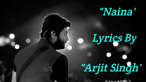 Naina Song With Lyrics (Hindi) - Dangal | Arijit Singh | Pritam | Amir Khan - YouTube