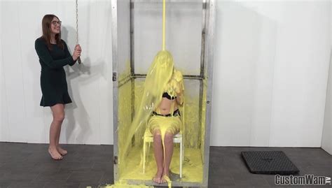 Emily Stripped to Underwear for Gunge Tank | CustomWam