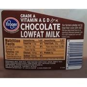 Kroger Chocolate Milk, Lowfat: Calories, Nutrition Analysis & More | Fooducate