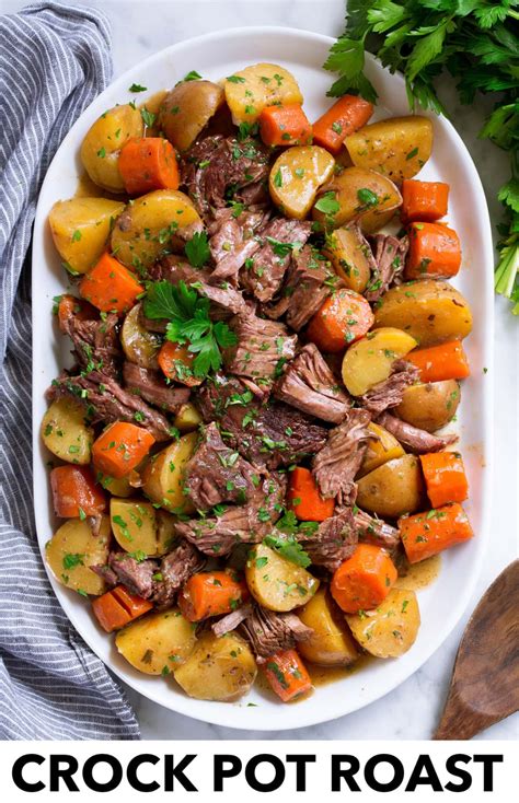 Best Ever Crock Pot Roast! Easy, flavorful and love that the veggies are mush! #crockpot # ...