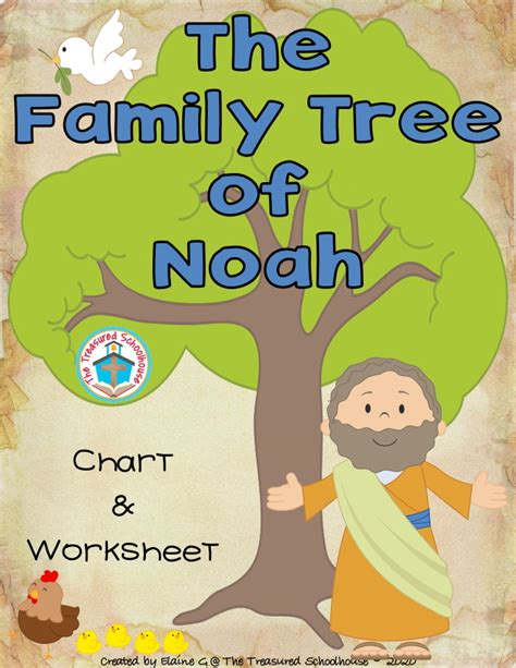 The Family Tree of Noah Chart and Worksheet - Classful