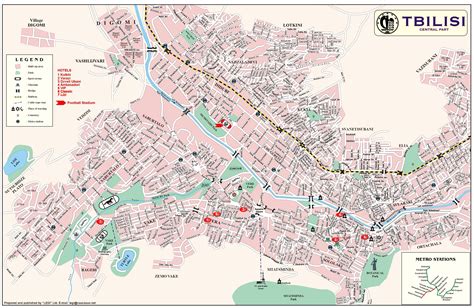 Tbilisi Attractions Map