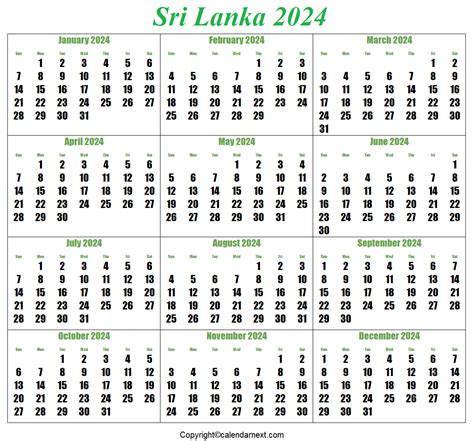 March 2024 Calendar With Holidays Sri Lanka - Moira Bridget