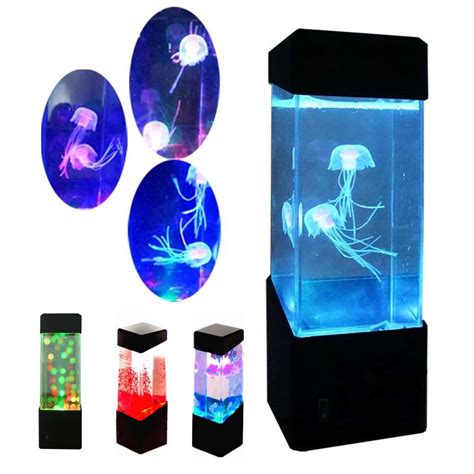 Jellyfish Aquarium LED Multicolor Lighting Fish Tank Mood Lamp Night ...