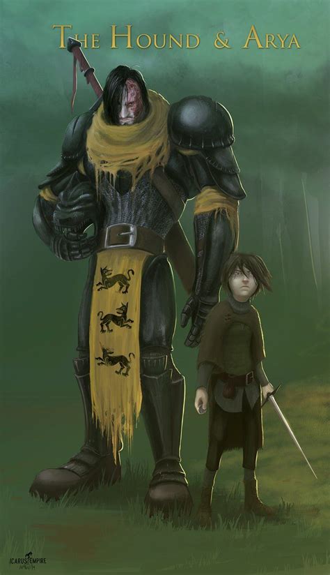 Arya and The Hound by 2WinGs2ZioN on deviantART | Game of thrones art, Game of thrones artwork ...