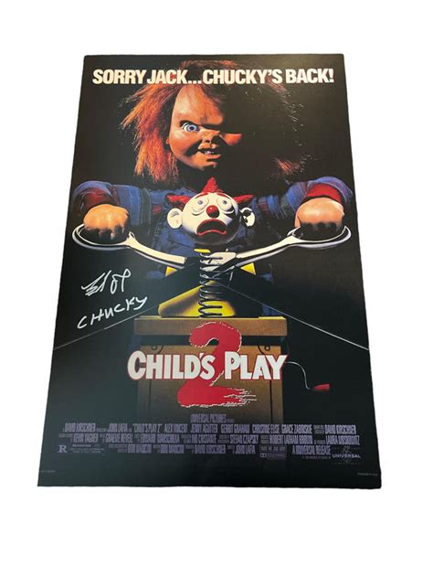 Brad Dourif Child's Play 2 Autographed Poster – Icon Autographs