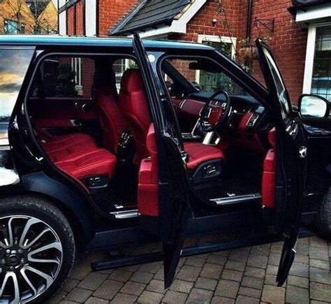 Range Rover w/ red interior | Range rover black, Lux cars, Car wheels