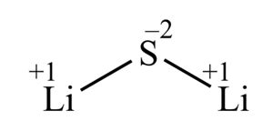 Draw a Lewis structure for Li2S. In the structure: A. each lithium atom makes one bond to sulfur ...