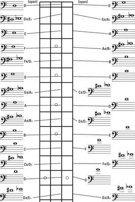 How to Find Notes on the Bass Guitar Neck - dummies