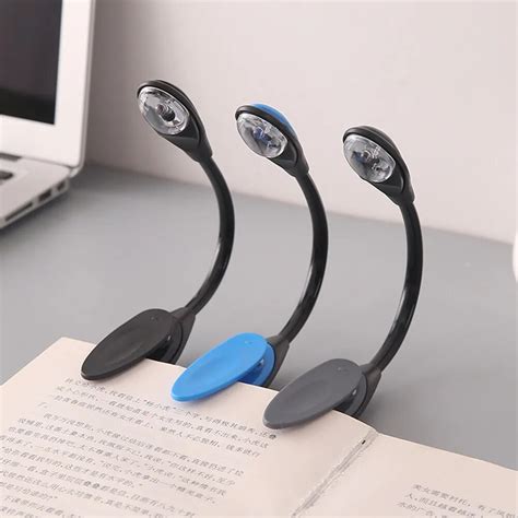 LED Reading Light Fine Convenient Portable Travel Book Reading Light Lamp Mini LED Clip ...