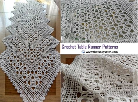 Crochet Table Runner Pattern, Crochet Tablecloth, Crochet Doilies ...