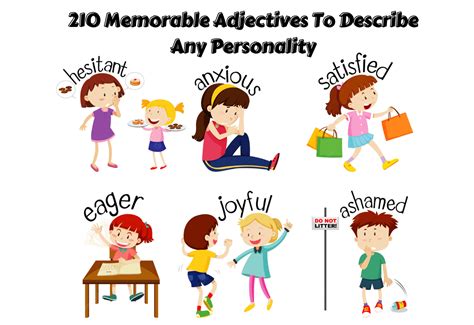 210 Memorable Adjectives To Describe Any Personality - Teaching Expertise