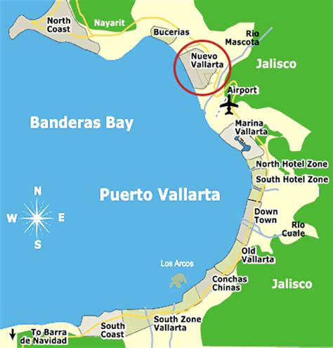 Mexico Map Nuevo Vallarta