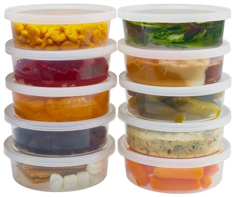 Buy DuraHome - Deli Containers with Lids 8 oz. Leakproof - 40 Pack ...