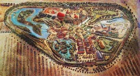 Concept painting of Disneyland that sold the idea as being something ...