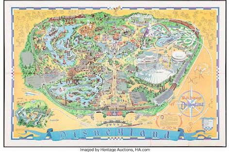 Pop Culture Safari!: Vintage 1960s Disneyland map