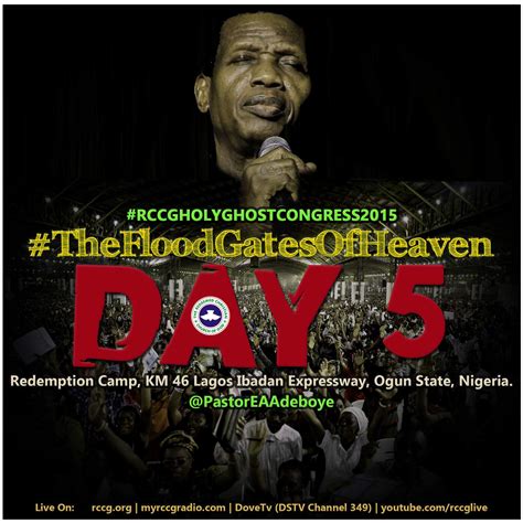 Prayer points from Day 5 of RCCG 2015 Holy Ghost Congress (Holy Ghost ...