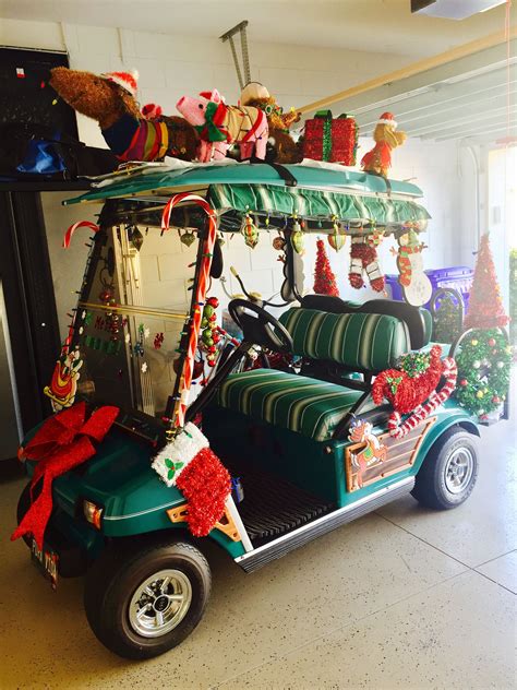 Golf carts | Golf cart decorations, Golf carts, Christmas golf