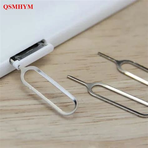 QSMHYM 5pcs New Universal Eject Pin Key Open Tool Ejector Sim Card Tray Remover For iPhone ...