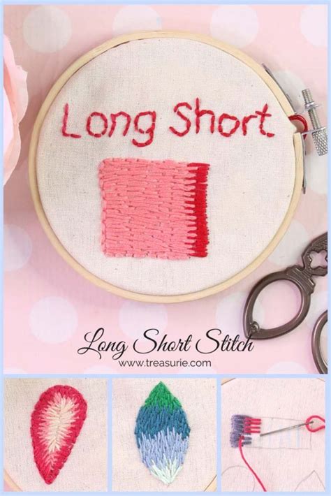 Long and Short Stitch (Brick Stitch) - Easy Tutorial | TREASURIE