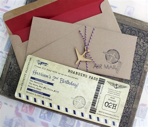 Boarding Pass Birthday Card Printable - Free Printable Birthday