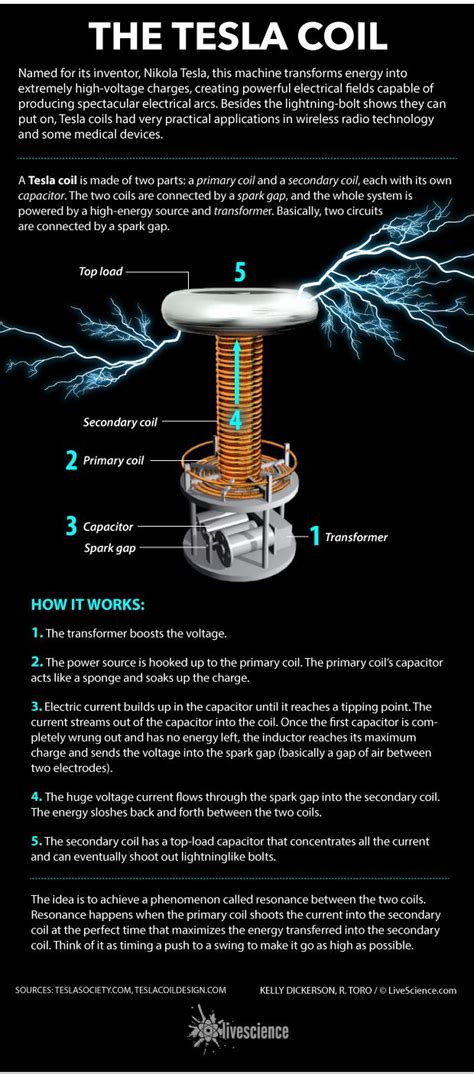 How the Tesla Coil Works (Infographic) | Live Science