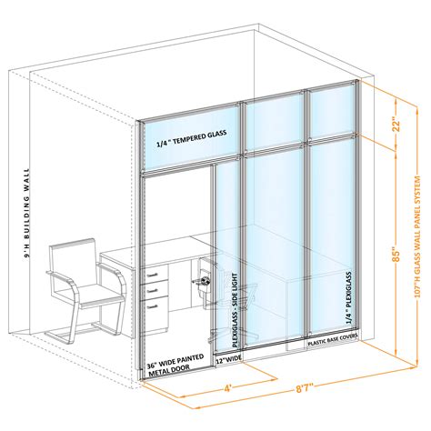 Office Walls Systems Series 9 - Modular Wall Systems I9