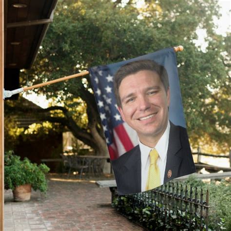 Ron Desantis Official Portrait House Flag | Zazzle.com