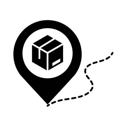 delivery packaging cardboard box tracking location pointer cargo distribution logistic shipment ...