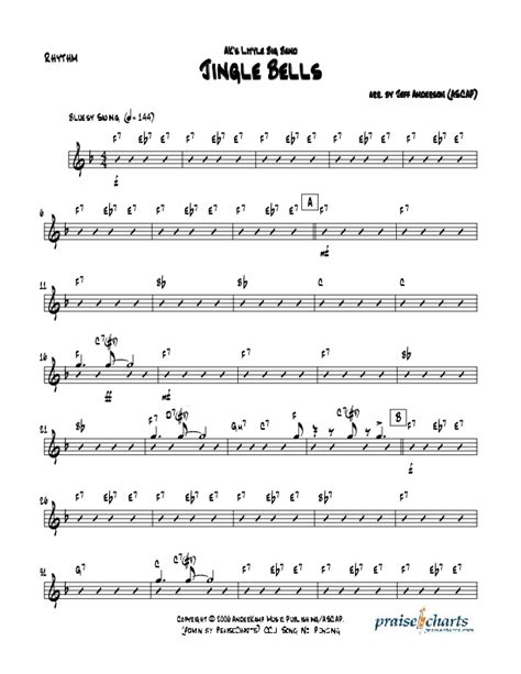 Jingle Bells (Instrumental) Sheet Music PDF (Jeff Anderson) - PraiseCharts