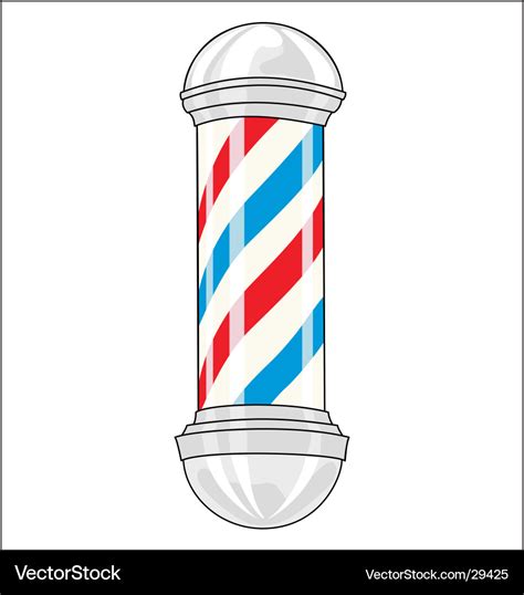 Barbershop pole Royalty Free Vector Image - VectorStock